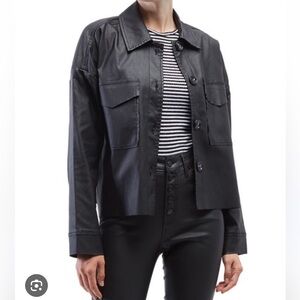 OAT New York BRAND NEW coated faux leather jacket SIZE X SMALL